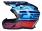 Hjälm Motocross OSONE S820 svart / blå / röd - S (55-56)