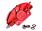 Bromsok DMP CNC fräst rött för Piaggio Sprint, Primavera, ZIP, LX