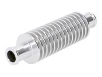 Flödeskylare / minikylare aluminium silver rund (133 mm) 17 mm slanganslutning