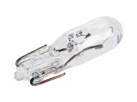 Glödlampa klar Glassockel T5 W2x4,6d 12V-1,2W