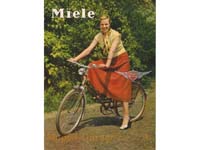 Cykel original Din A5 reklambroschyr 50-tal från Miele