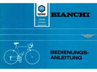 Bruksanvisning Bruksanvisning för Piaggio Bianchi racercykel