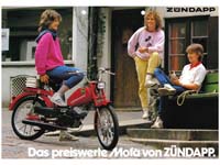 Zündapp billig moped X25 originalbroschyr A4