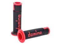 Handtag Domino A450 On-Road Racing svart / röd med öppen ände