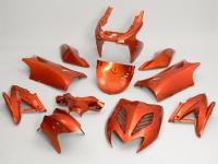 Kåpa 11-delar orange metallic för Yamaha Aerox, MBK Nitro 50ccm, 100ccm 2T