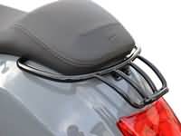 Bakre bagagehållare Moto Nostra med passagerare grepp svart blank för Vespa GT, GTL, GTV, GTS, GTS Super, GTS HPE, GT60 125-200-250-300cc
