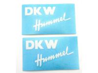 Ram klistermärke set vit dekor bokstäver Tyskland för DKW Hummel