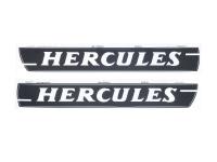 Tankdekaler 270x34mm 2 delar för Hercules HR 1, HR 2 Hobby Rider matt svart med vita bokstäver
