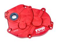 Växellådsskydd Racing TPR Factory CNC röd anodiserad för Minarelli lång