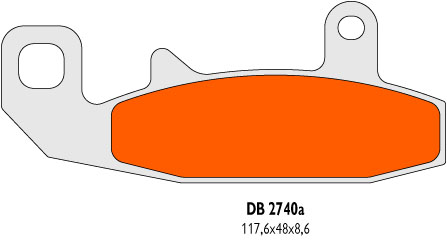 Bremsbeläge Delta Braking Sinter DB2480RDN 